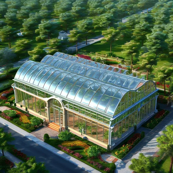 连栋温室工程|智能温室大棚|玻璃温室大棚建造|生态餐厅建造|新型大棚骨架-山东·青州市万红温室园艺工程有限公司